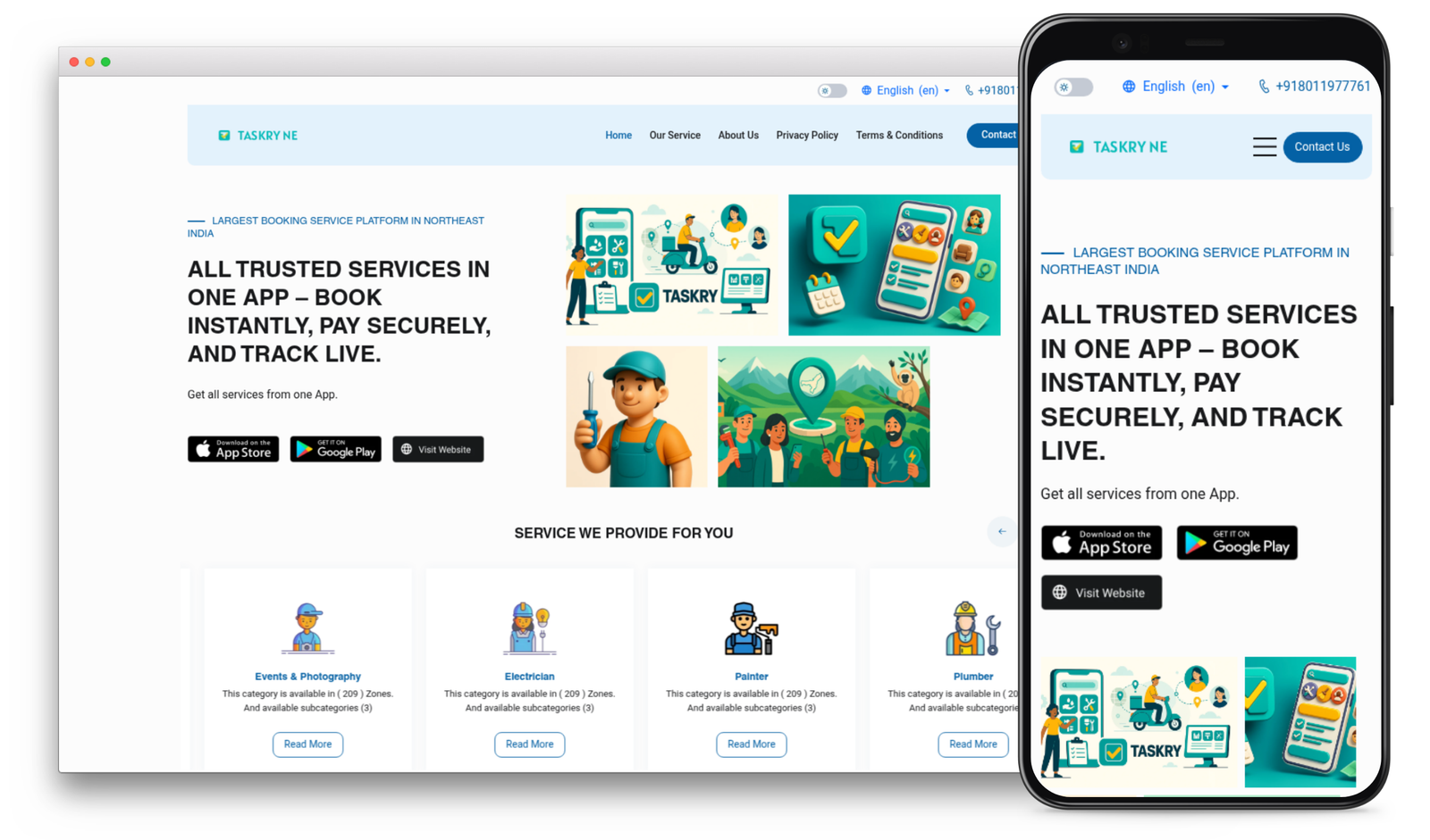 TaskryNE — Handyman Service Provider Platform